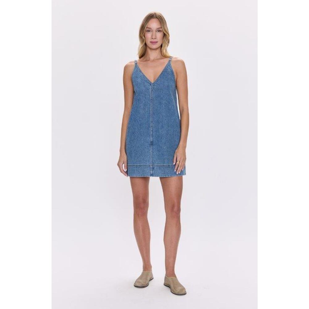 Pistola Blue Denim Maxi Dress